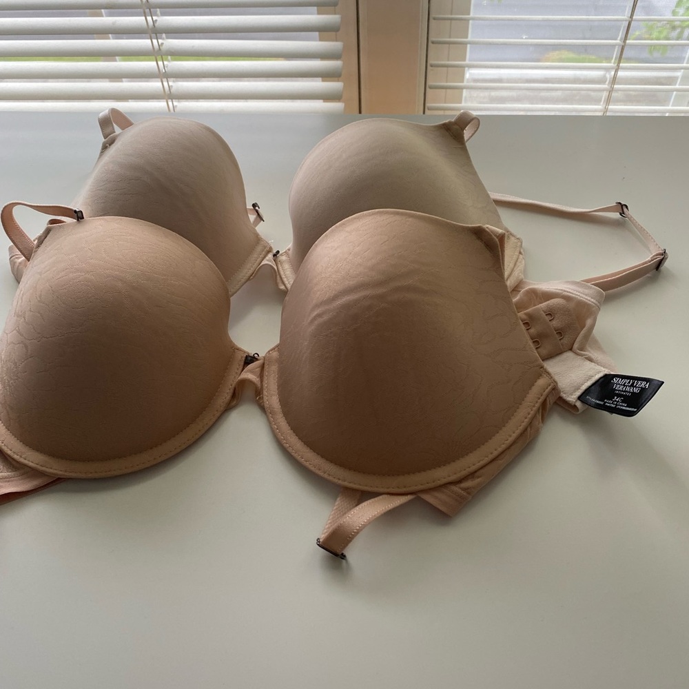 2 Vera Wang padded bra—-$28 for both